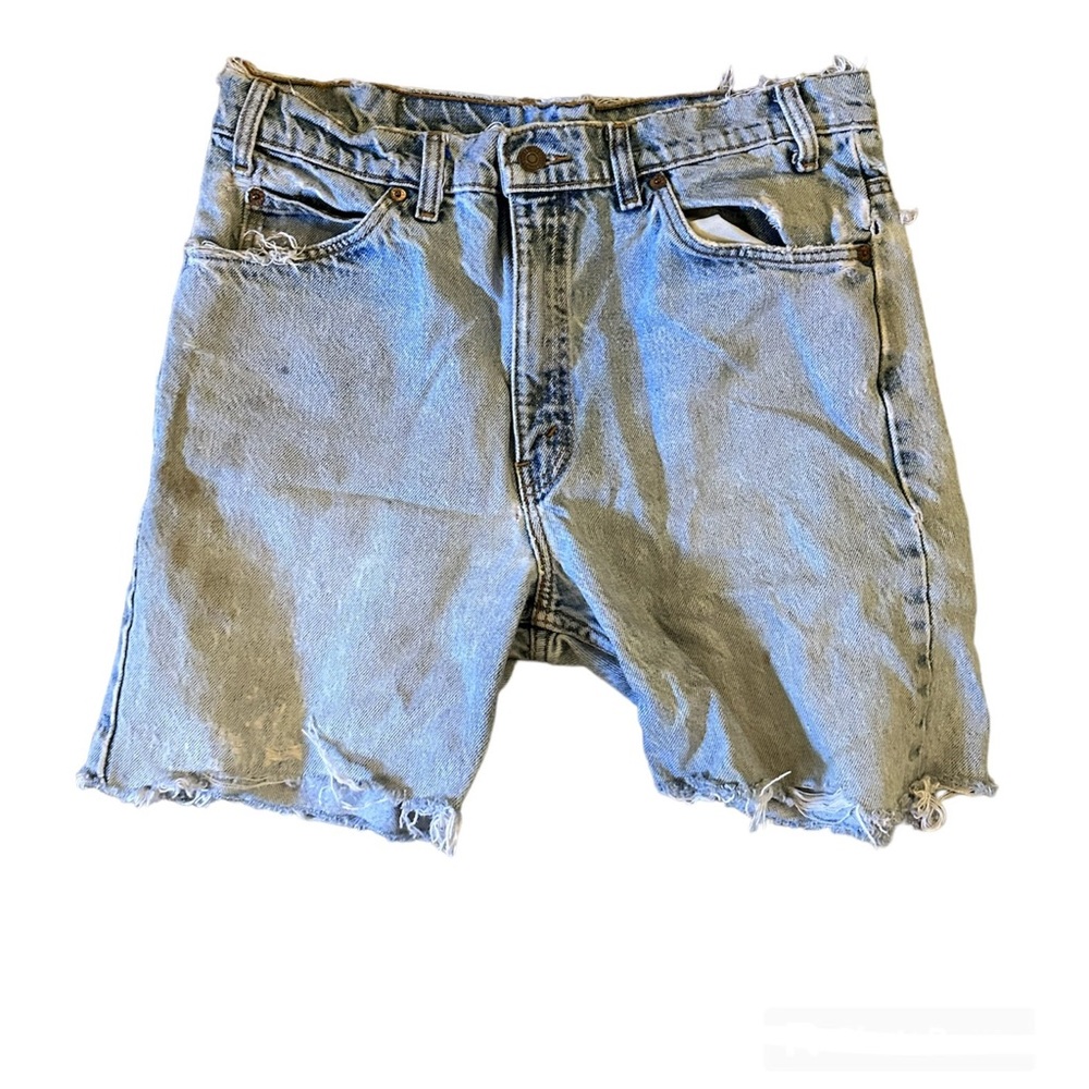 Vintage Reworked Levi’s Orange Tab 34 Waist Denim Shorts